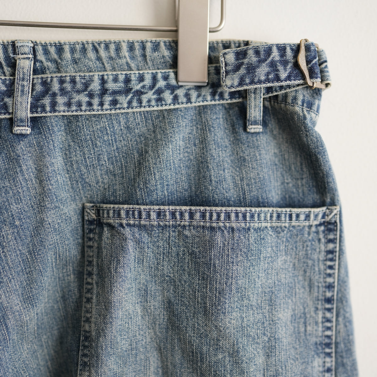 ULTERIOR FADED LIGHT DENIM WORK PANTS