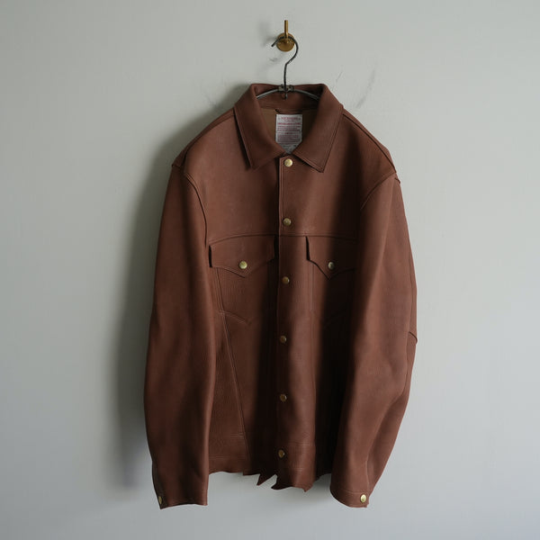 NICENESS DEER LEATHER TRACKER JACKET "AUTHUR"