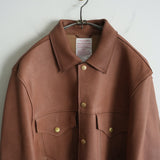 NICENESS DEER LEATHER TRACKER JACKET "AUTHUR"