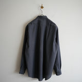 COMME des GARCONS SHIRT FOREVER SHAPE1 WIDE CLASSIC SHIRT WOOL PLAIN CHARCOAL