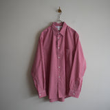 COMME des GARCONS SHIRT FOREVER SHAPE1 WIDE CLASSIC SHIRT CHECK3 RED