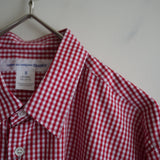 COMME des GARCONS SHIRT FOREVER SHAPE1 WIDE CLASSIC SHIRT CHECK3 RED