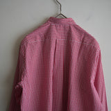 COMME des GARCONS SHIRT FOREVER SHAPE1 WIDE CLASSIC SHIRT CHECK3 RED