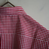 COMME des GARCONS SHIRT FOREVER SHAPE1 WIDE CLASSIC SHIRT CHECK3 RED
