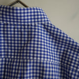 COMME des GARCONS SHIRT FOREVER SHAPE1 WIDE CLASSIC SHIRT CHECK3 BLUE