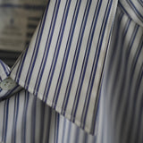 COMME des GARCONS SHIRT FOREVER SHAPE1 WIDE CLASSIC SHIRT STRIPE4