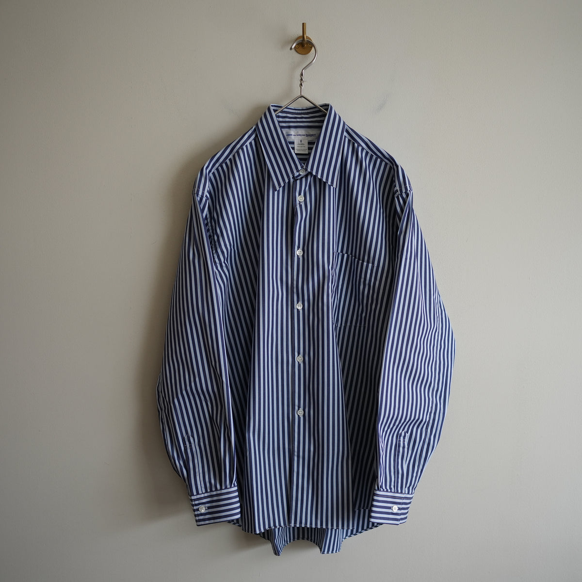 COMME des GARCONS SHIRT FOREVER SHAPE1 WIDE CLASSIC SHIRT STRIPE3