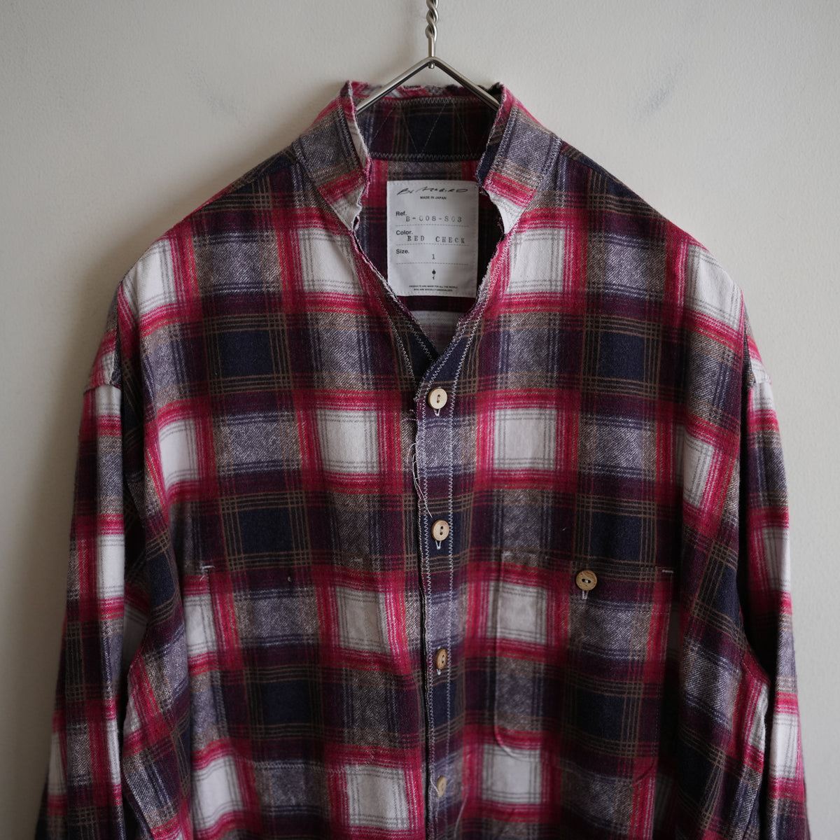 BLACKBIRD CUT OFF FLANNEL WORK SHIRT