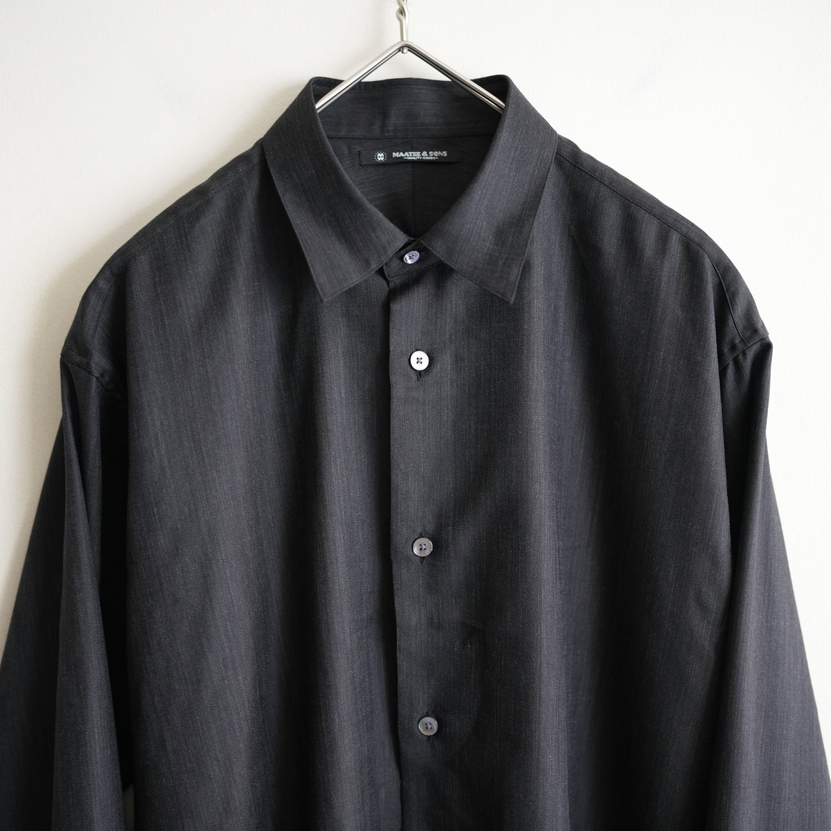 MAATEE&SONS 改H WOOL SHORT POINT SHIRT CHARCOAL