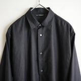 MAATEE&SONS 改H WOOL SHORT POINT SHIRT CHARCOAL