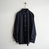 MAATEE&SONS 改H WOOL SHORT POINT SHIRT NAVY