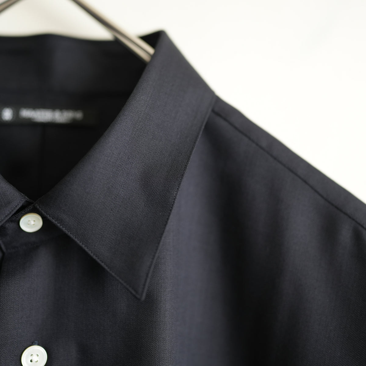 MAATEE&SONS 改H WOOL SHORT POINT SHIRT NAVY