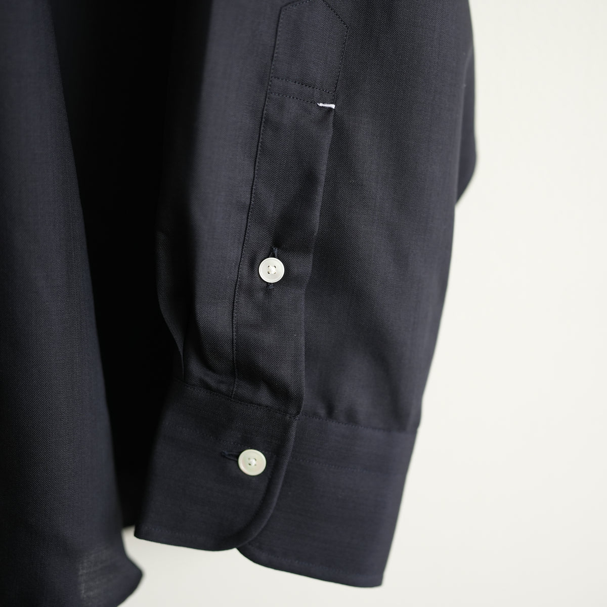 MAATEE&SONS 改H WOOL SHORT POINT SHIRT NAVY