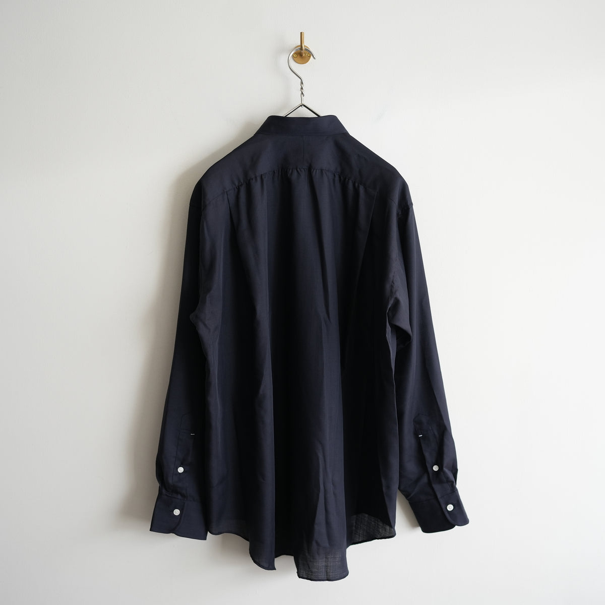 MAATEE&SONS 改H WOOL SHORT POINT SHIRT NAVY