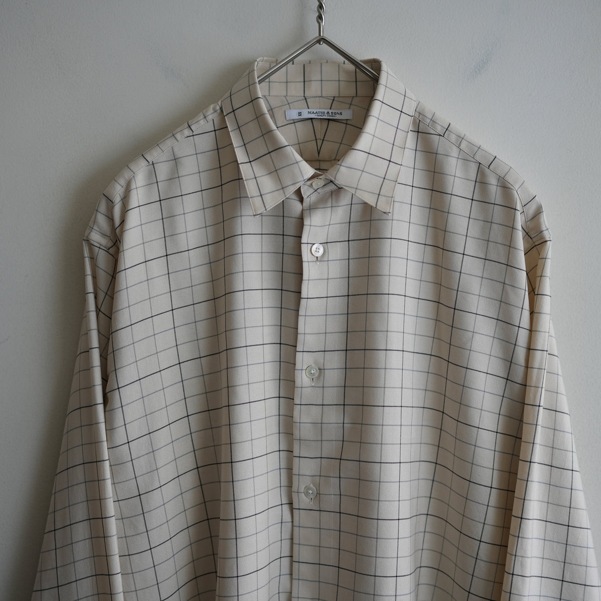 MAATEE&SONS COTTON SILK SHORT POINT SHIRT
