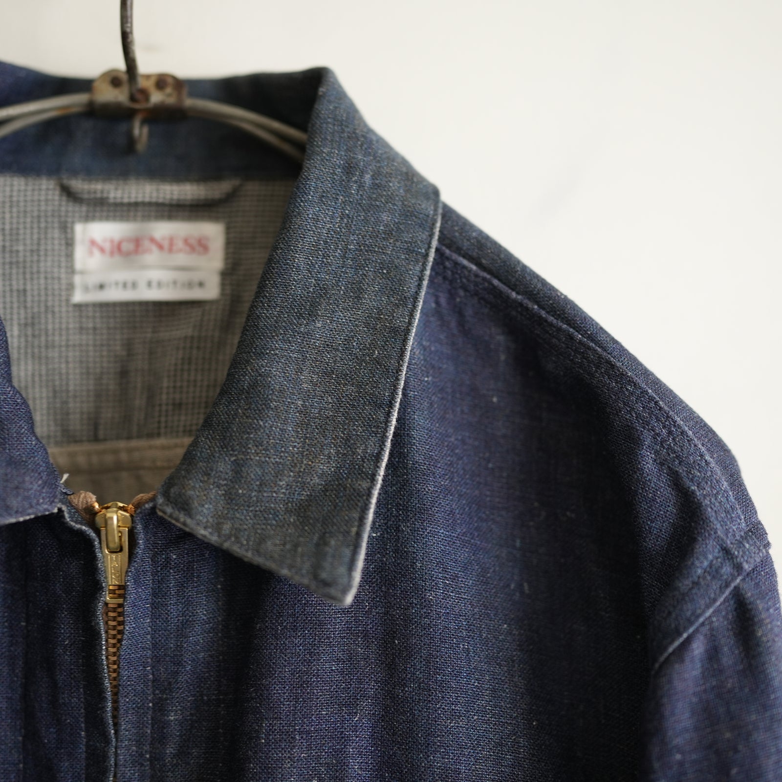NICENESS PRINTED LINEN CANVAS SHORT JACKET 
