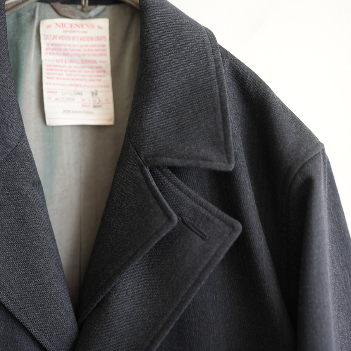 NICENESS WOOL KARSEY HUNTER JACKET "T.FIELDING"