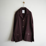 BLACKBIRD 3 BUTTONS SHIRT JACKET PINK CHECK