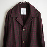 BLACKBIRD 3 BUTTONS SHIRT JACKET PINK CHECK