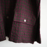 BLACKBIRD 3 BUTTONS SHIRT JACKET PINK CHECK