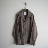 BLACKBIRD 3 BUTTONS SHIRT JACKET BEIGE CHECK