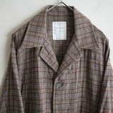 BLACKBIRD 3 BUTTONS SHIRT JACKET BEIGE CHECK