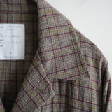 BLACKBIRD 3 BUTTONS SHIRT JACKET BEIGE CHECK