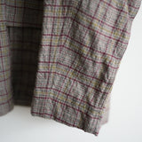 BLACKBIRD 3 BUTTONS SHIRT JACKET BEIGE CHECK