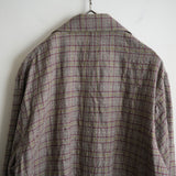 BLACKBIRD 3 BUTTONS SHIRT JACKET BEIGE CHECK