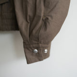 daisuke tanabe ventile cotton short blouson "asbel" khaki
