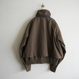 daisuke tanabe ventile cotton short blouson "asbel" khaki