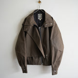daisuke tanabe ventile cotton short blouson "asbel" khaki