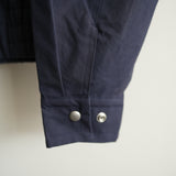 daisuke tanabe ventile cotton short blouson "asbel" navy