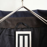 daisuke tanabe ventile cotton short blouson "asbel" navy