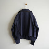 daisuke tanabe ventile cotton short blouson "asbel" navy