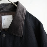 ANCELLM WOOL HALF JACKET BLK