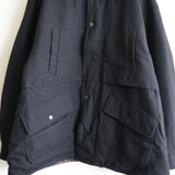 ANCELLM WOOL HALF JACKET BLK
