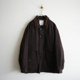 ANCELLM WOOL HALF JACKET BROWN