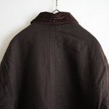 ANCELLM WOOL HALF JACKET BROWN