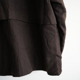 ANCELLM WOOL HALF JACKET BROWN