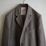NICENESS WOOL LINEN V-FOLK JACKET "B.WOBBLE"