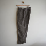 NICENESS WOOL LINEN FLYING V TROUSER "B.WISHBONE" MOCHA