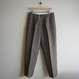 NICENESS WOOL LINEN FLYING V TROUSER "B.WISHBONE" MOCHA
