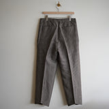 NICENESS WOOL LINEN FLYING V TROUSER "B.WISHBONE" MOCHA