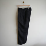 NICENESS WOOL HEMP FLYING V TROUSER "H.WISHBONE"