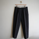 NICENESS WOOL HEMP FLYING V TROUSER "H.WISHBONE"
