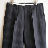 NICENESS WOOL HEMP FLYING V TROUSER "H.WISHBONE"