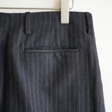 NICENESS WOOL HEMP FLYING V TROUSER "H.WISHBONE"