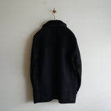 NICENESS REFINED MOUTON DONKEY COAT "GREGORY" BLACK