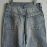 ANCELLM P/DAMAGE DENIM STRAIGHT 5P PANTS INDIGO